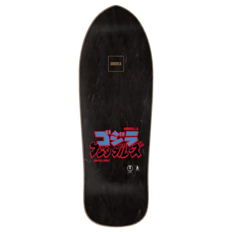 Santa Cruz X Godzilla JR Natas 9.89 Skateboard Deck