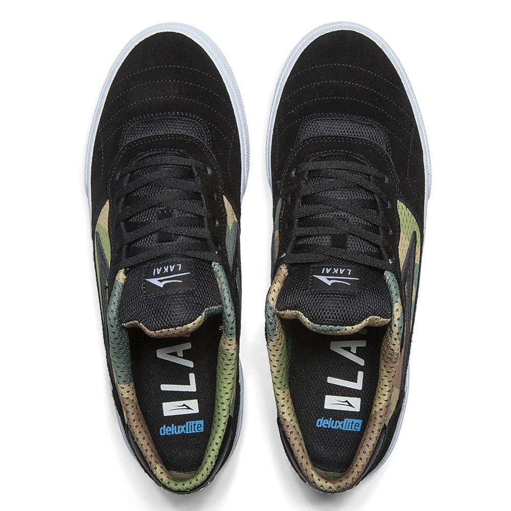 Lakai Cambridge Black Camo Mens Skate Shoes