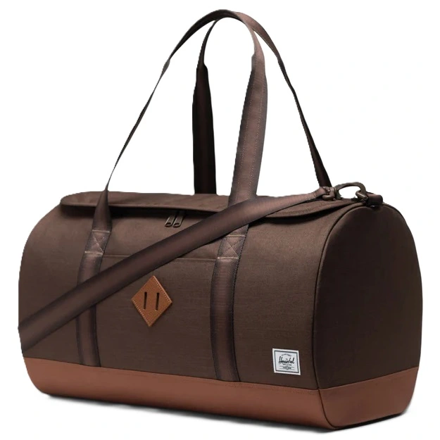 Herschel Heritage 40L Chocolate Brown Crosshatch Saddle Brown Duffle Bag