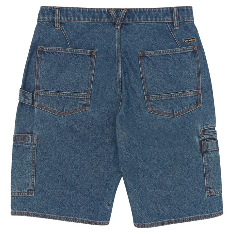 Volcom 1991 Utility Indigo Ridge Wash Denim Shorts