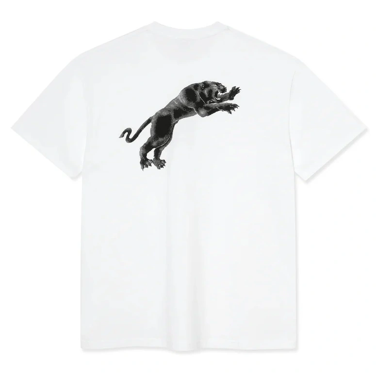 Polar Skate Co Tape And Panther White T-Shirt