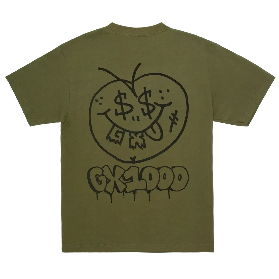 Gx1000 Face Plant Military Green T-Shirt