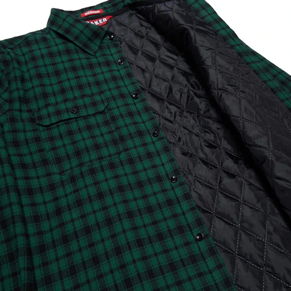 Baker Brand Logo Green Flannel Jacket