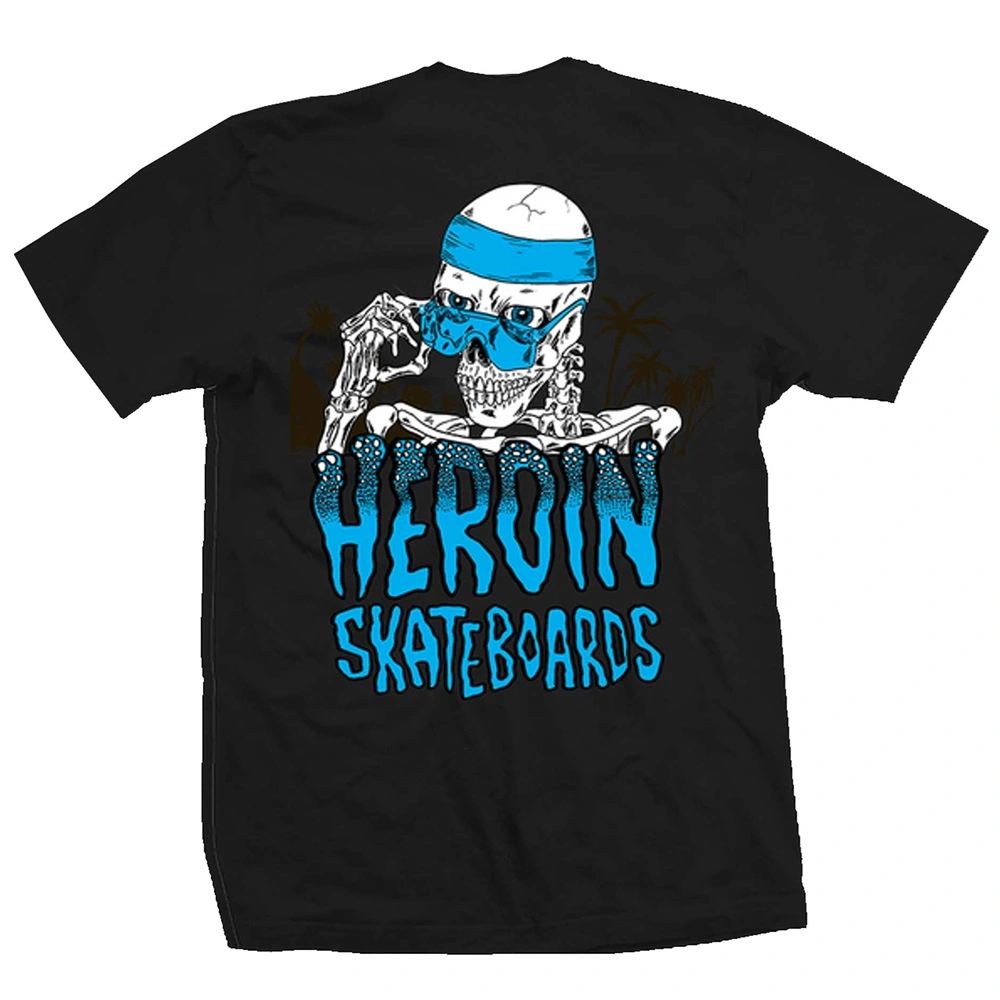 Heroin Skeleton Black T-Shirt