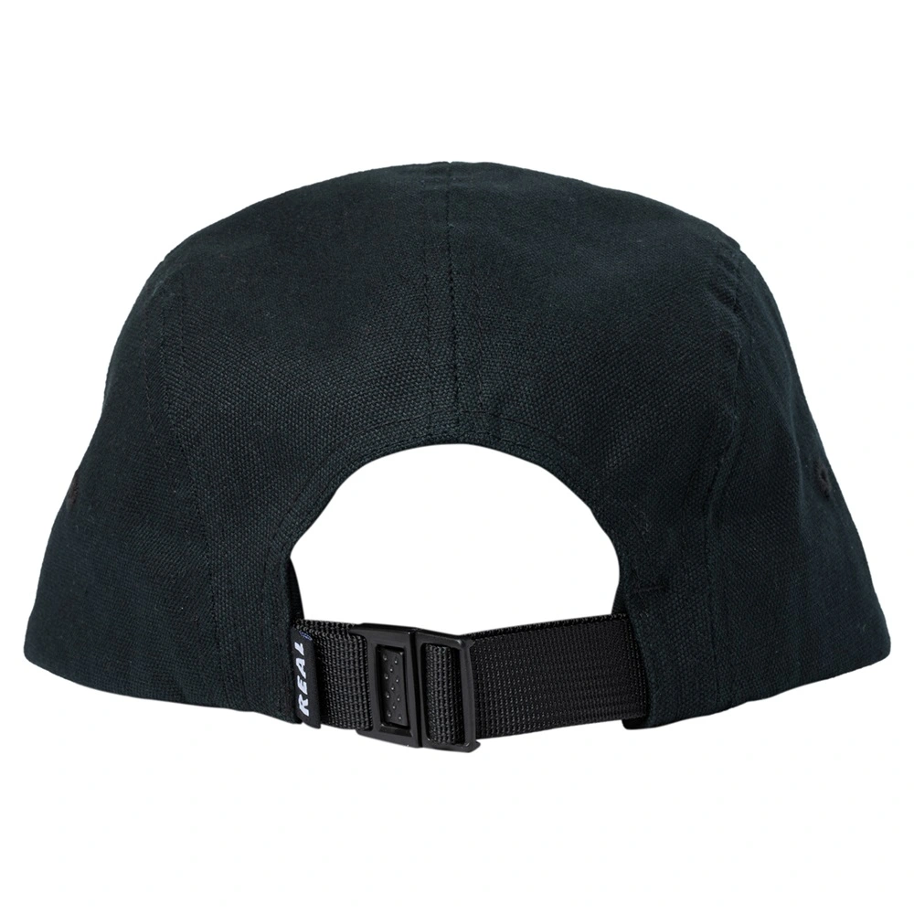 Real Skateboards Tough Threads Camper Black Strapback Hat