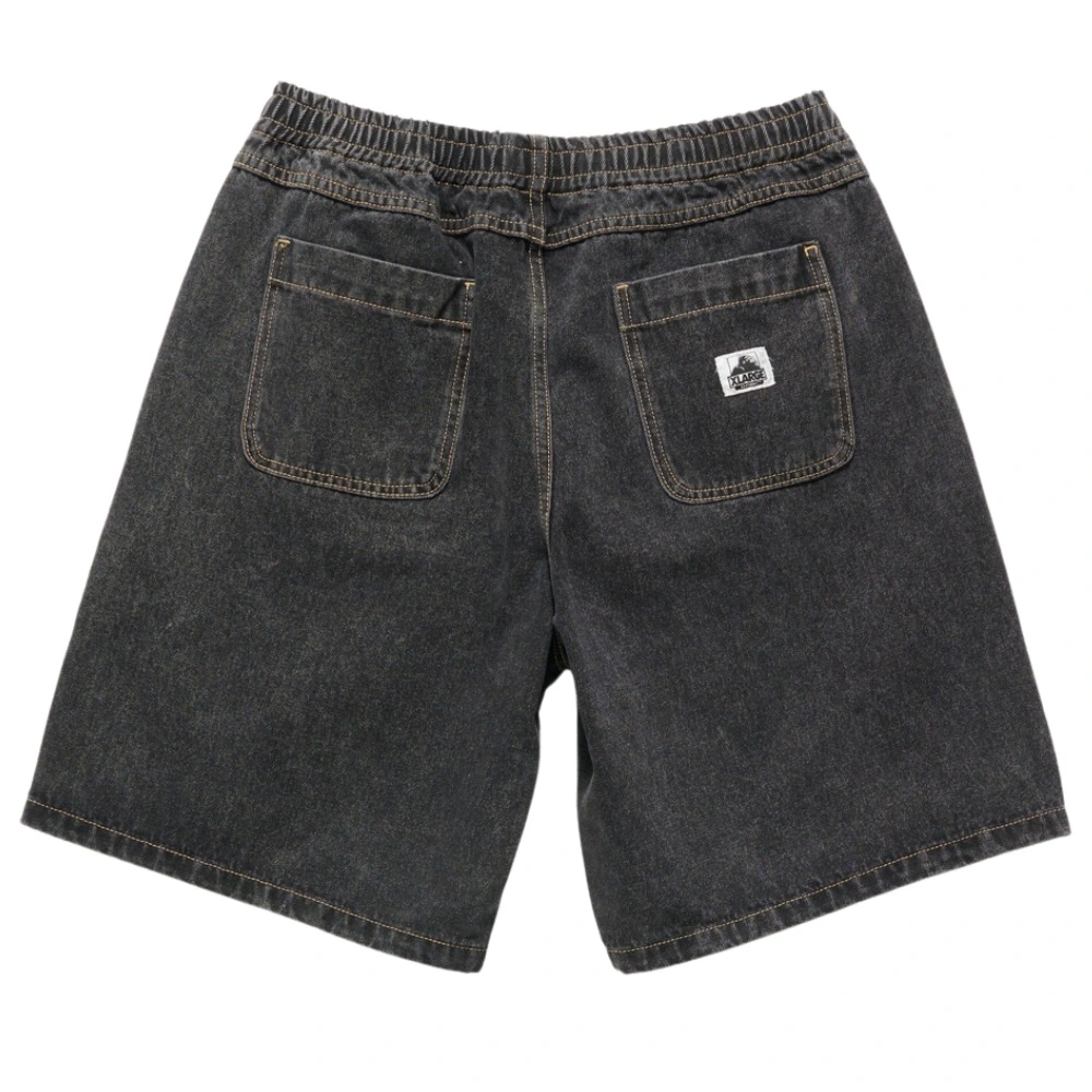 XLarge Bull Denim 91 Elastic Washed Black Denim Shorts