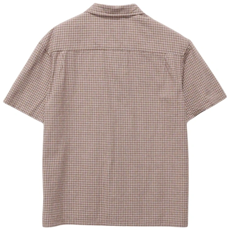 XLarge Oxford Script Brown Button Up Shirt