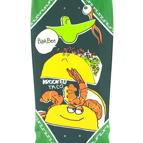 Krooked Shrimp Taco Barbee 9.3 Skateboard Deck