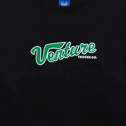 Venture Truck Co Collegiate Black Crew Jumper