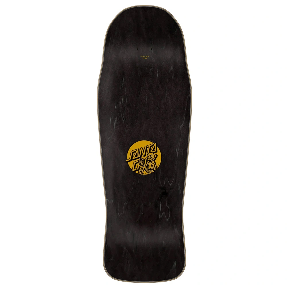 Santa Cruz Dope Planet Black 10.34 Skateboard Deck