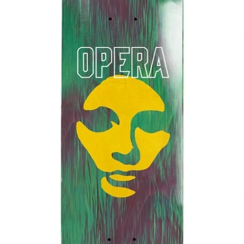 Opera Die Cut Mask EX7 Green 8.75 Skateboard Deck