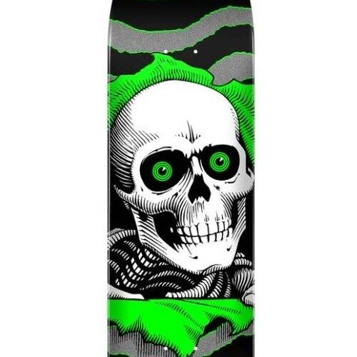 Powell Peralta Ripper One Off Silver Green 8.0 Skateboard Deck