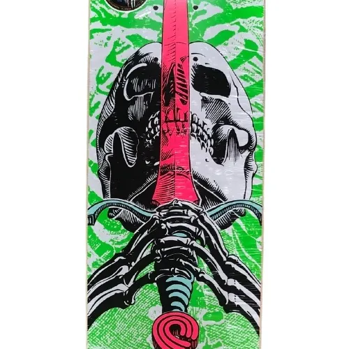 Powell Peralta Skull & Sword White Green 7.5 Skateboard Deck