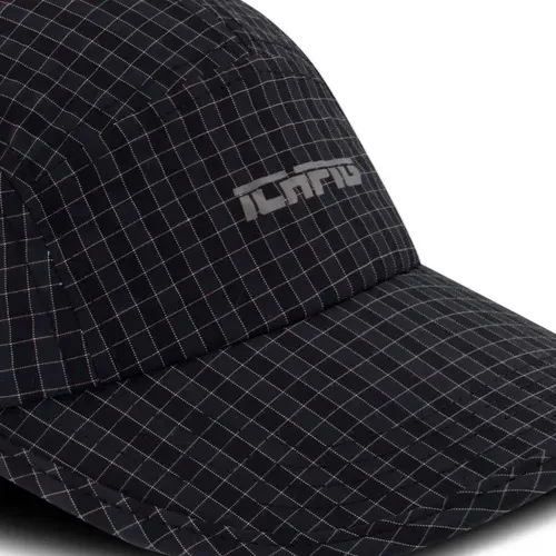 Ichpig Ripstop Check 5 Panel Black Hat