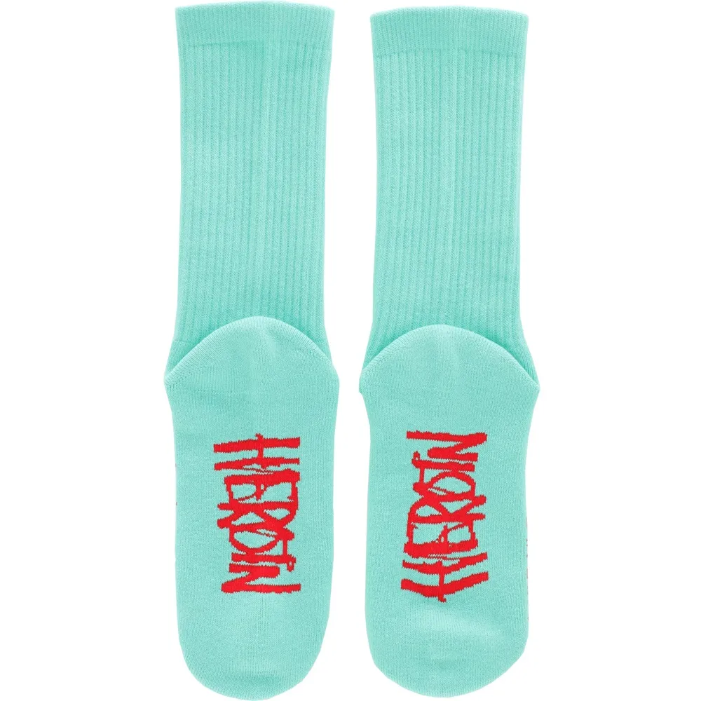 Heroin Curb Killer Teal Socks