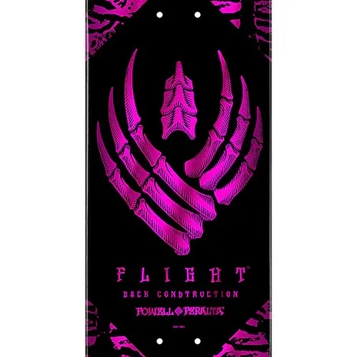 Powell Peralta Flight Skeleton Pink Foil Shape 242 8.0 Skateboard Deck