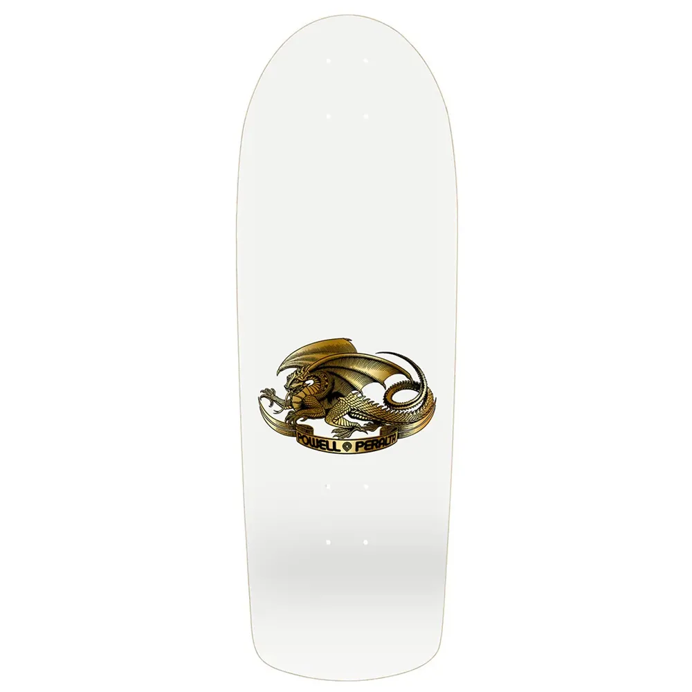 Powell Peralta McGill McTwist 40th Anniversary Gold Foil White Skateboard Deck