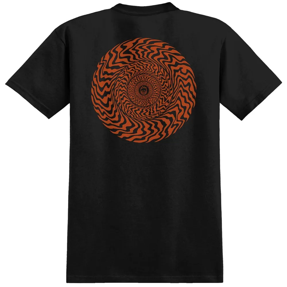 Spitfire Classic Swirl Black Orange T-Shirt