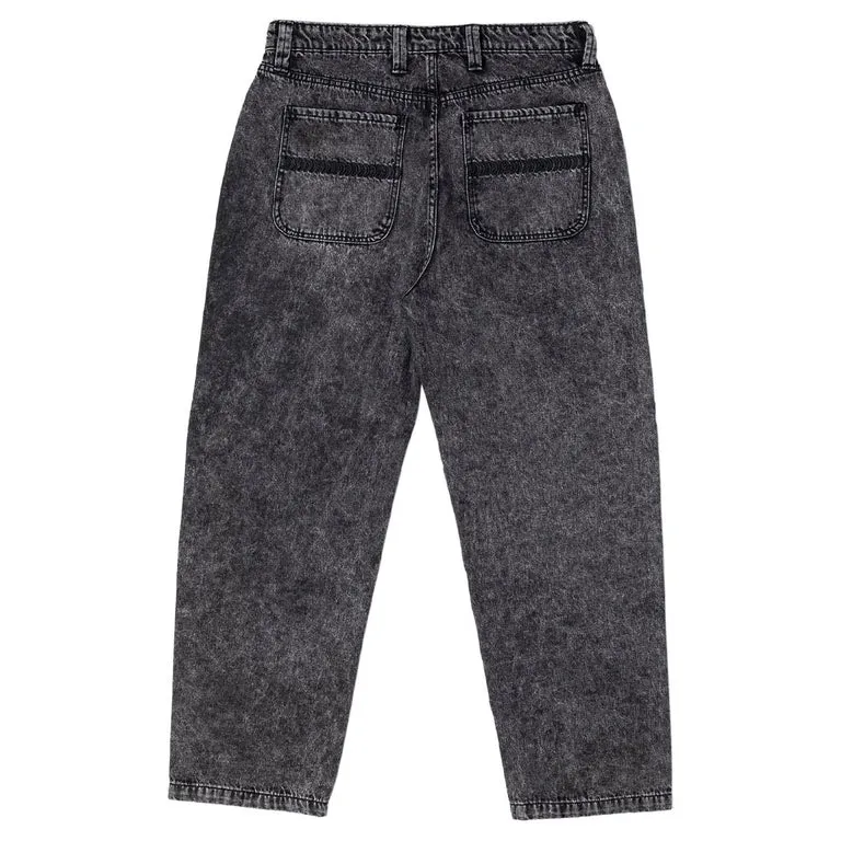 Spitfire Bighead Fill Denim Black Pants [Size: S]