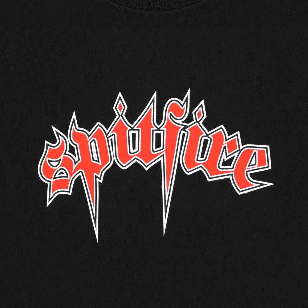 Spitfire Venom Black Red Crew Jumper