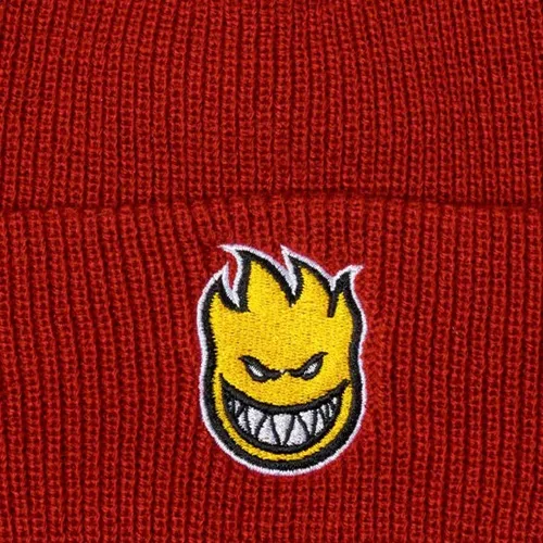 Spitfire Bighead Fill Dark Red Gold Beanie