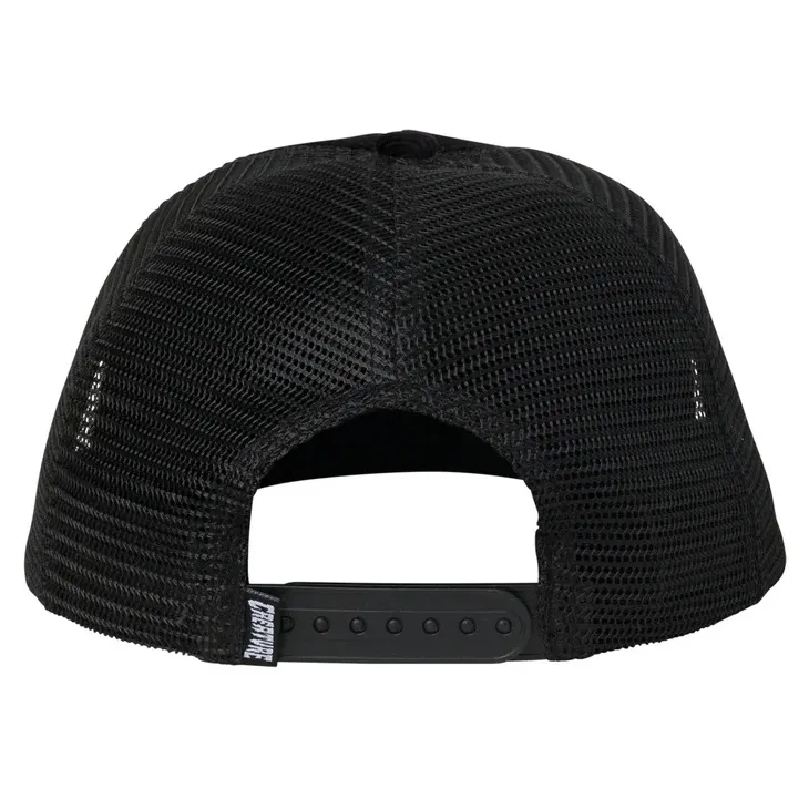 Creature Bonehead Flame Black Trucker Hat