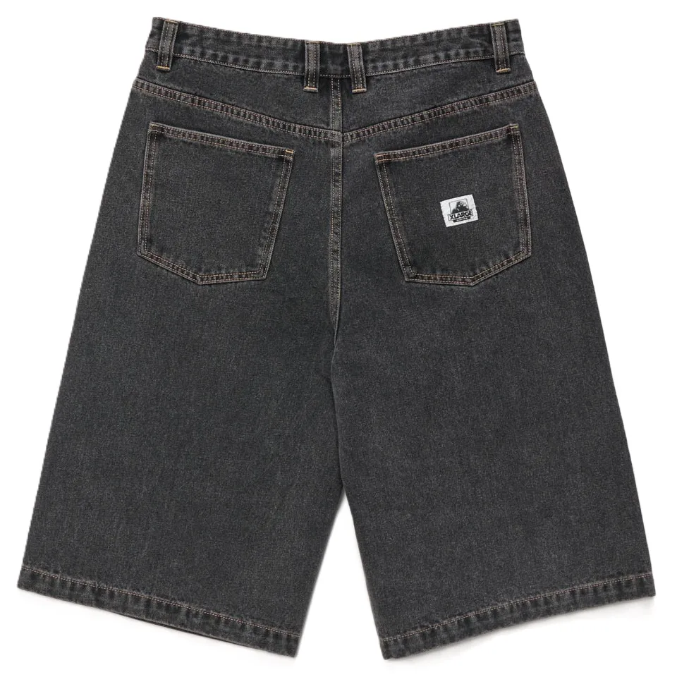 XLarge Baggy Bull Denim 91 Washed Black Shorts [Size: 32]