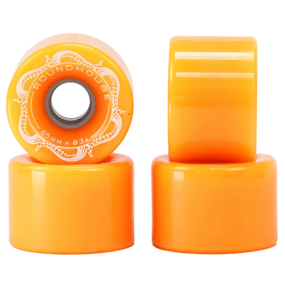 Carver Roundhouse Slick Orange Glow 83A 65mm Skateboard Wheels