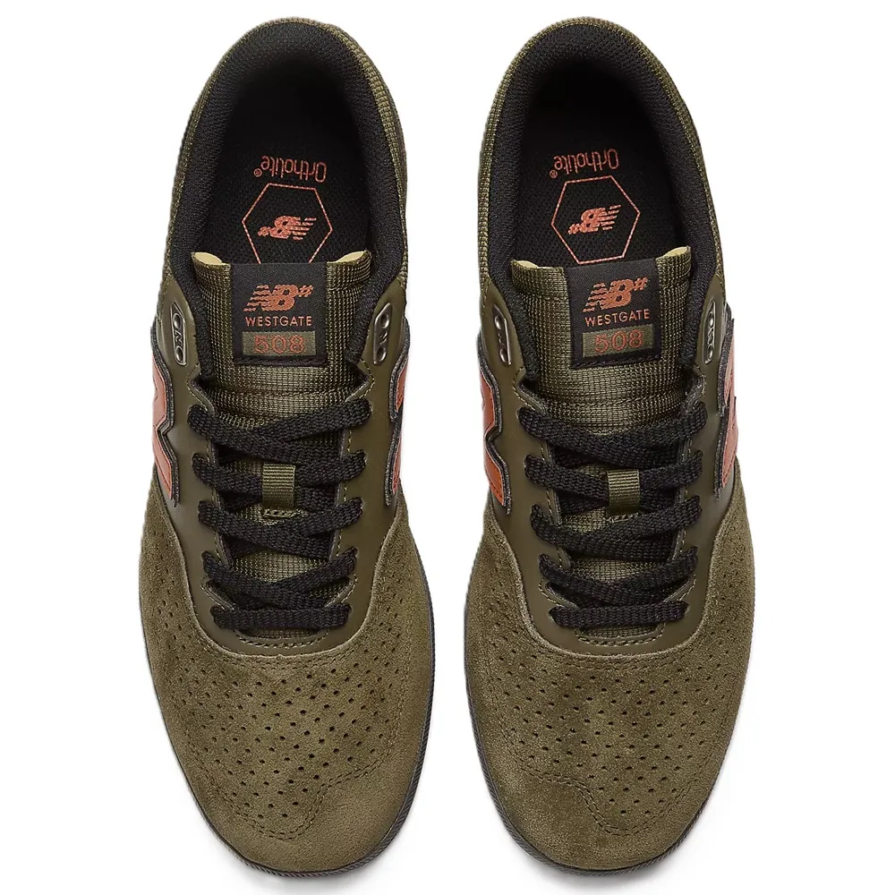 New Balance Westgate NM508GNC Olive Burnt Orange Mens Skate Shoes