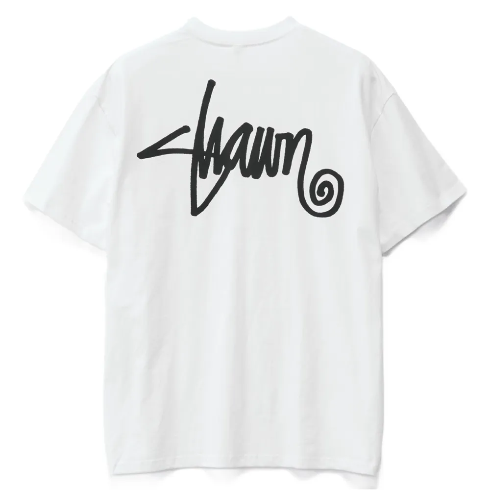 S-Double Shawn Script White T-Shirt