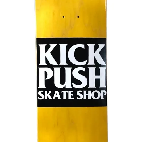 Kick Push American Pro Shaped Yellow 8.0 Skateboard Deck