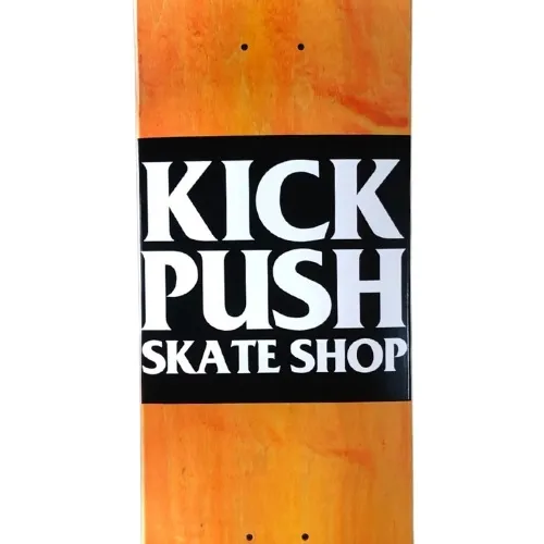 Kick Push American Pro Shaped Orange 8.0 Skateboard Deck