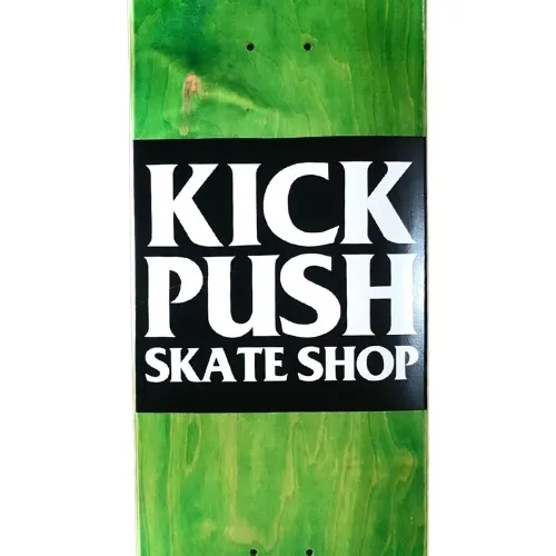 Kick Push American Pro Shaped Green 8.125 Skateboard Deck