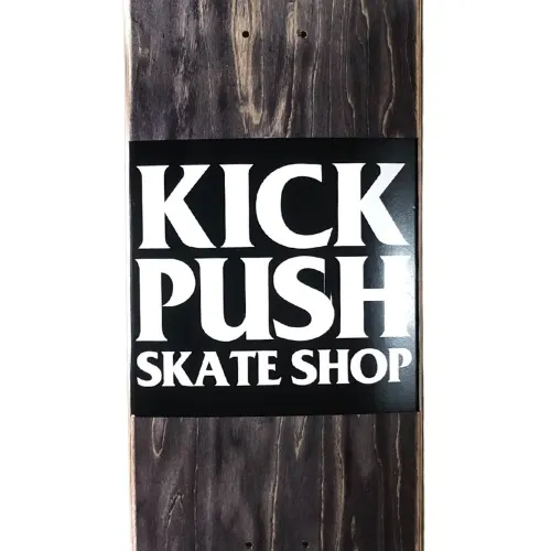 Kick Push American Pro Shaped Black 8.375 Skateboard Deck