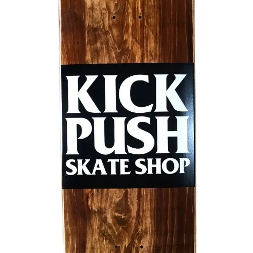 Kick Push American Pro Shaped Brown 8.5 Skateboard Deck