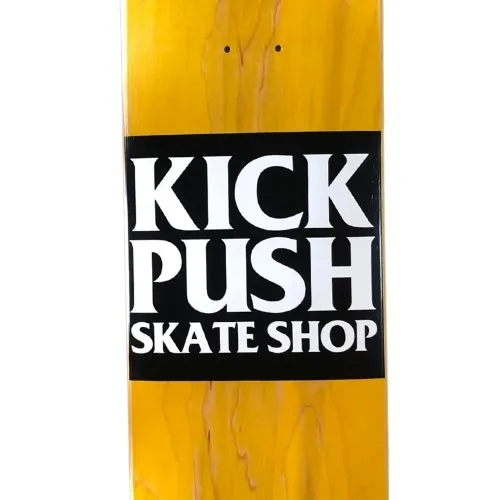 Kick Push American Pro Classic Yellow 8.25 Skateboard Deck