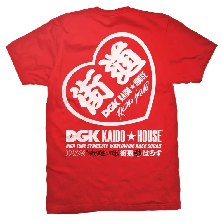 DGK X Kaido House Konbini Red T-Shirt