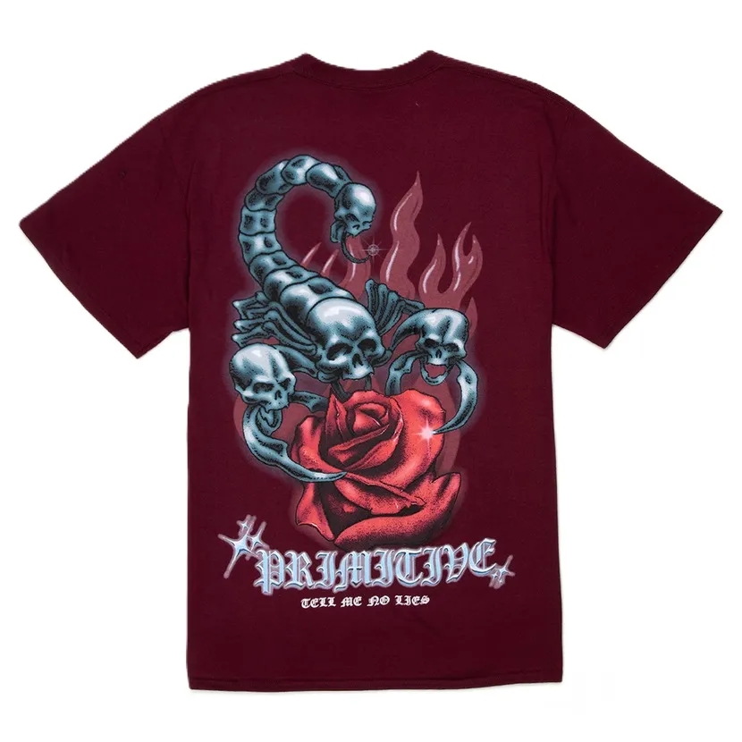 Primitive Sting Burgundy T-Shirt