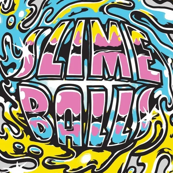 Slime Balls Logo Chrome Sticker