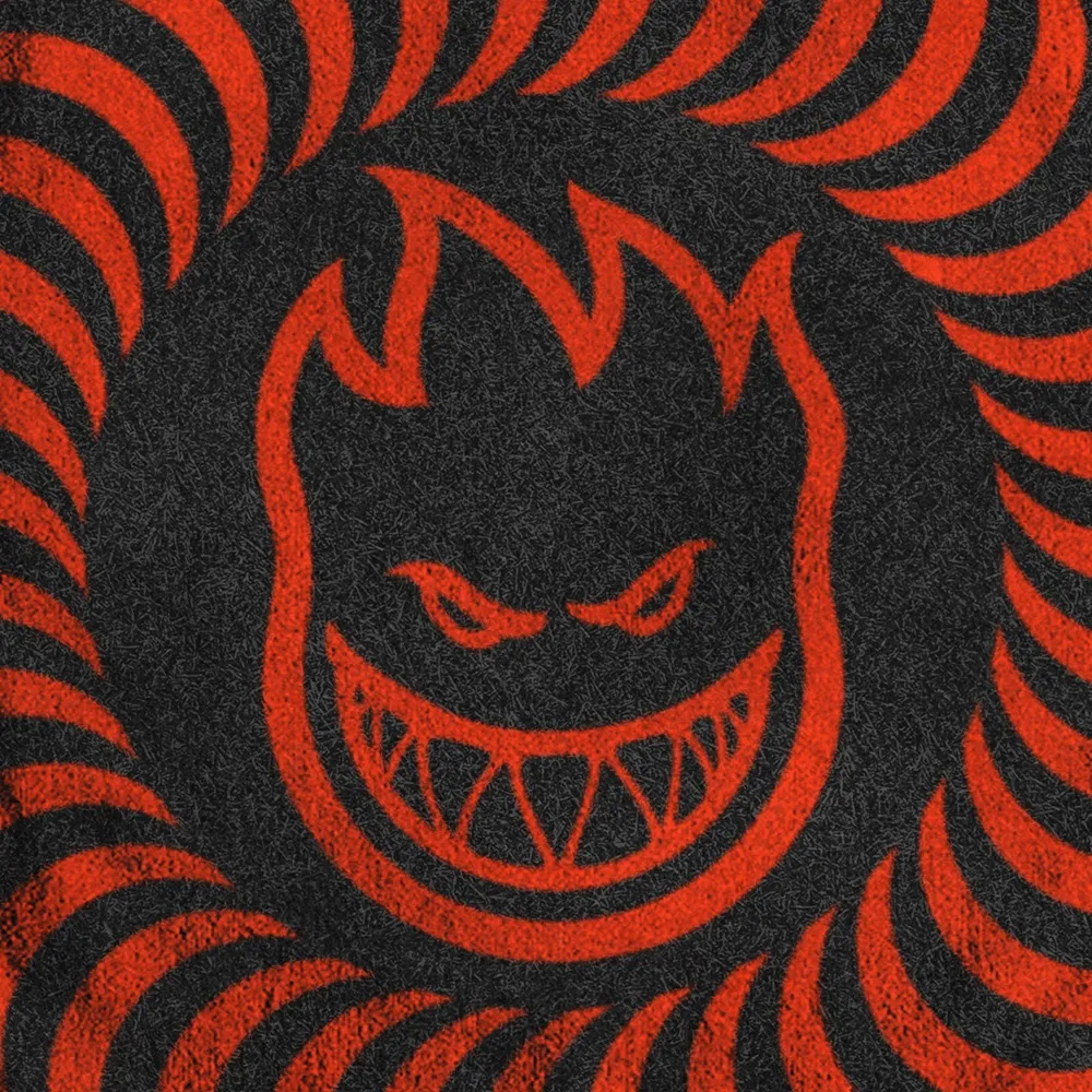 Spitfire Bighead Swirl Black Red Towel