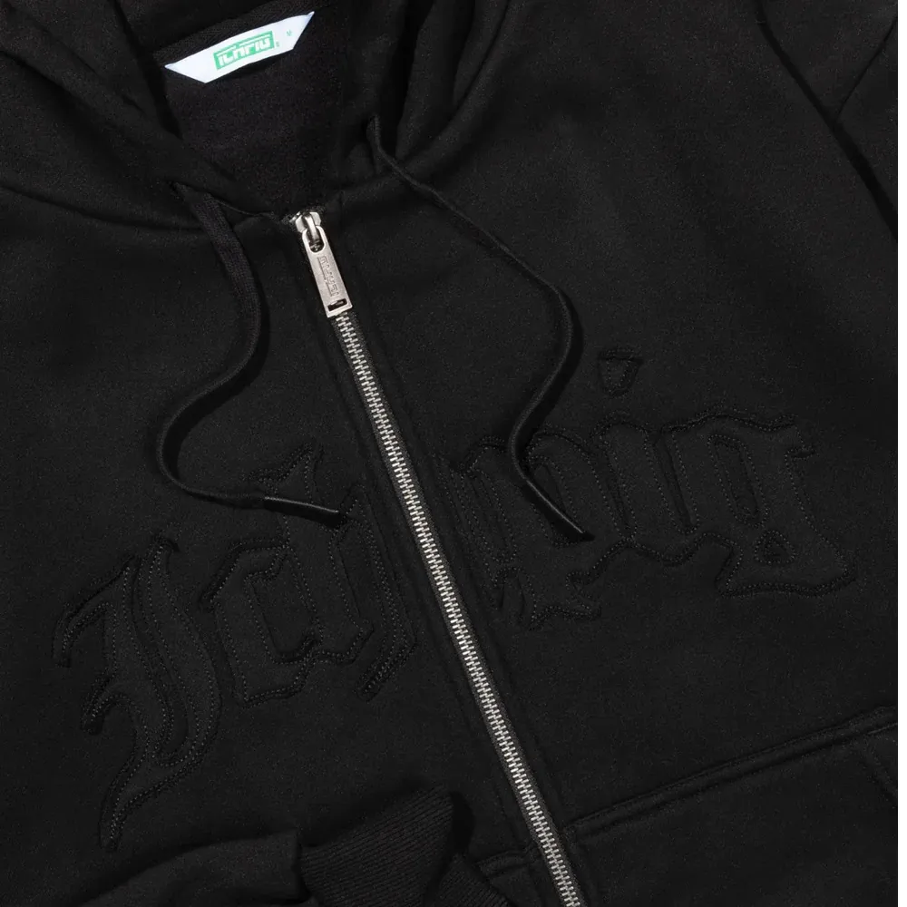 Ichpig Legions Zip Up Black Hoodie