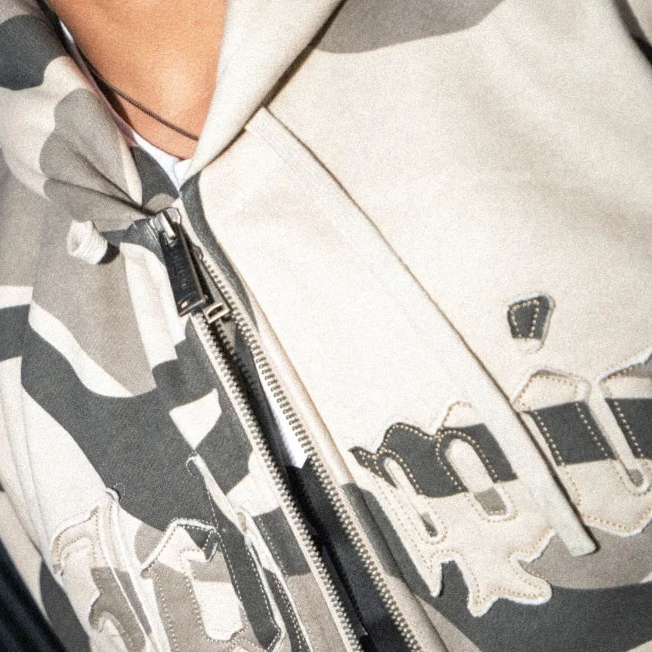 Ichpig Legions Zip Up Glyph Camo Hoodie