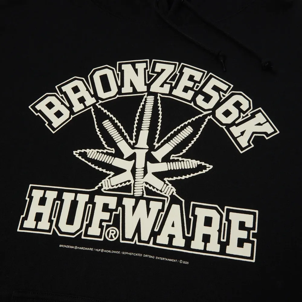 HUF X Bronze56k Plantware Black Hoodie