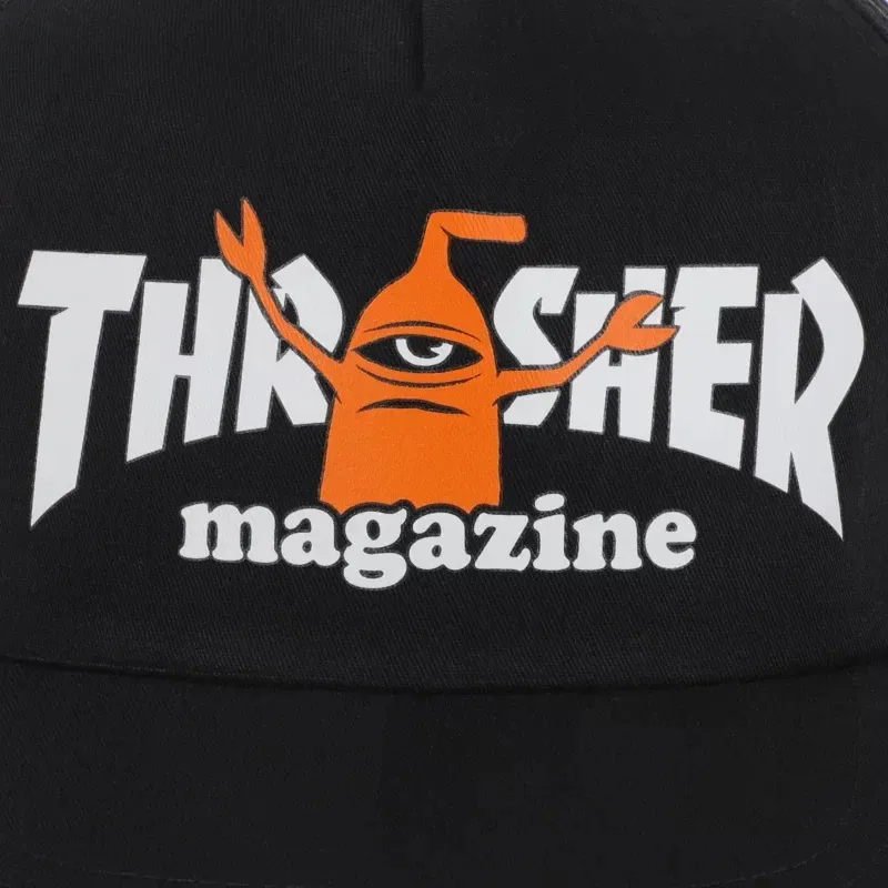 Thrasher X Toy Machine Sect Black Snapback Hat