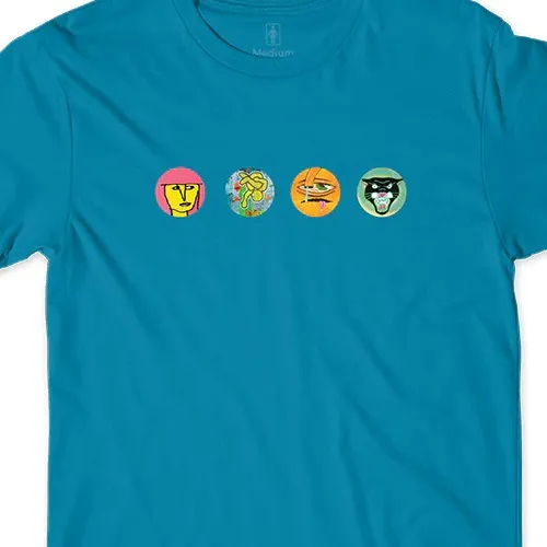 Girl Legends Heads Blue T-Shirt