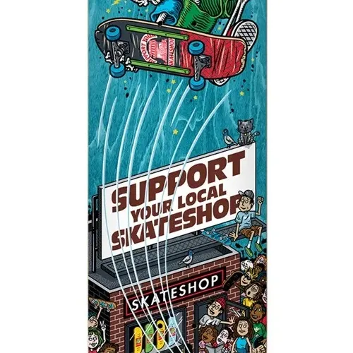 DLX Skate Shop Day 25 Shop Keeper Teal 8.5 Skateboard Deck