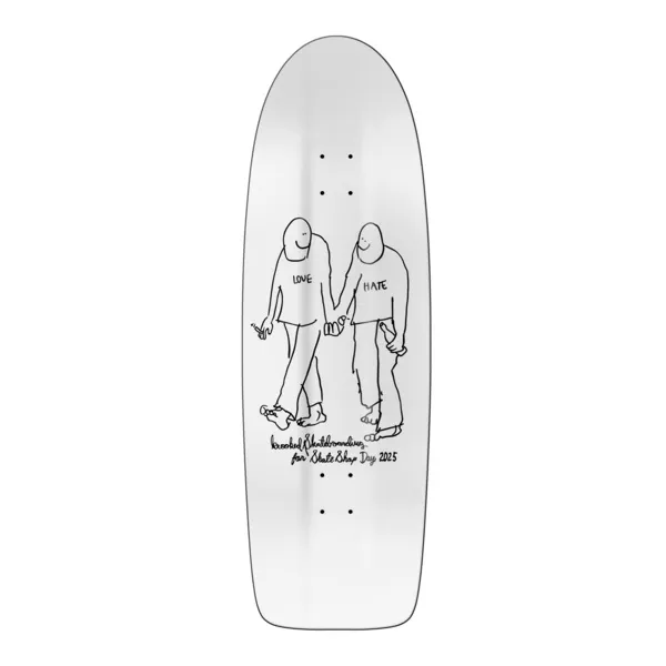 Krooked Skate Shop Day Beam Love 10.75 Skateboard Deck