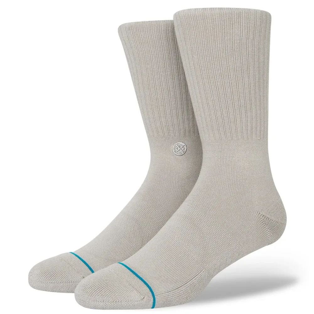 Stance Icon Grey Heather Large Mens Socks