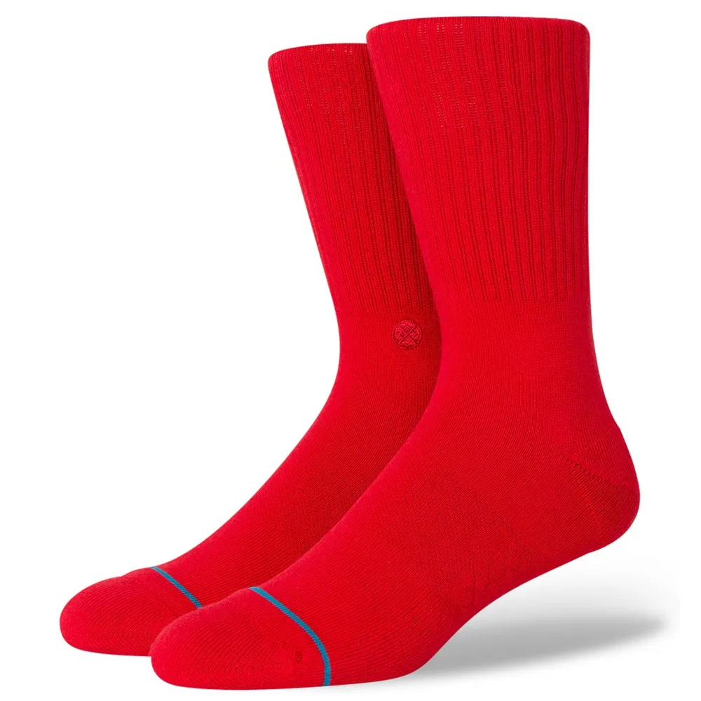 Stance Icon Red Large Mens Socks