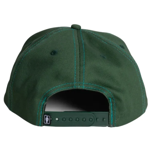 Girl Skateboards Lovers OG 5 Panel Forest Green Hat